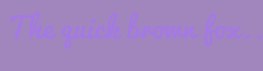 Image with Font Color A479E2 and Background Color A186BE